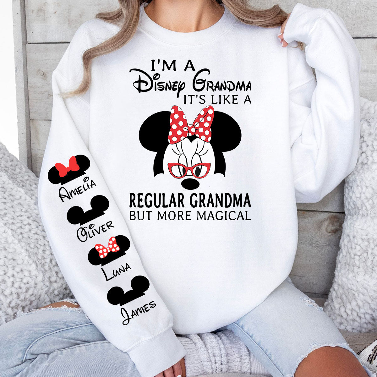 Disney Grandma - Personalized Mouse All Over Shirt