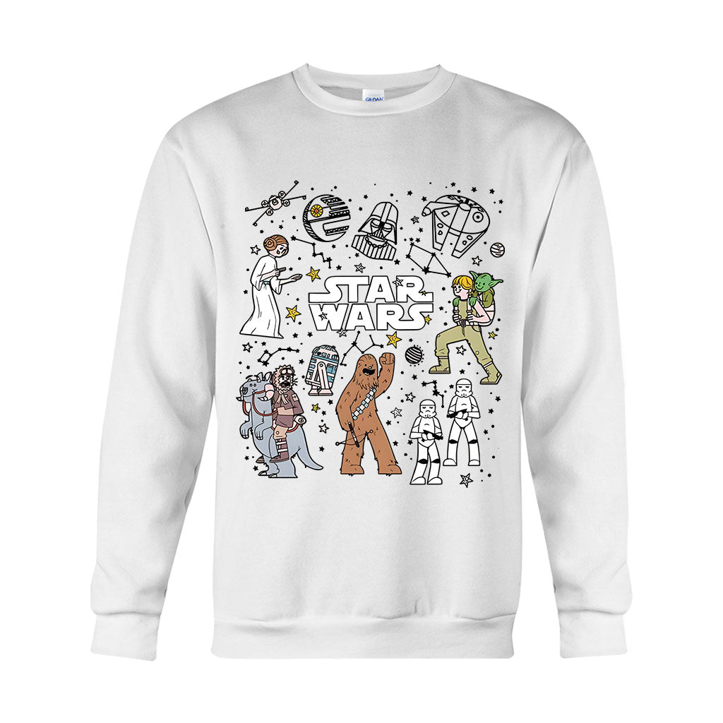 Funny Characters - The Force T-shirt And Hoodie