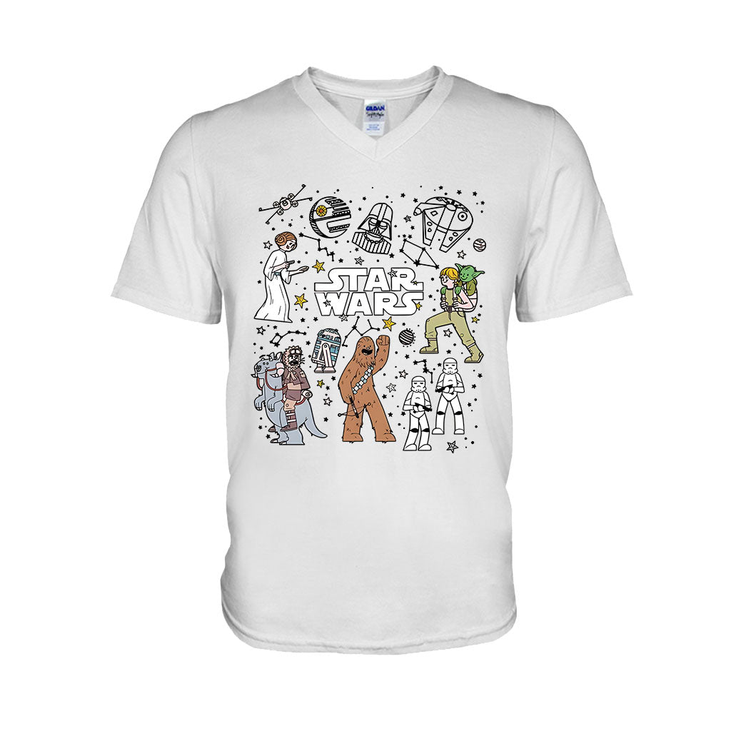 Funny Characters - The Force T-shirt And Hoodie