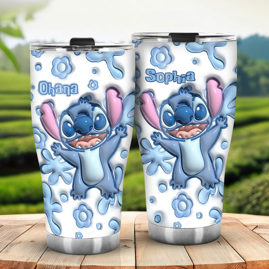 Ohana Blue - Personalized Ohana Tumbler