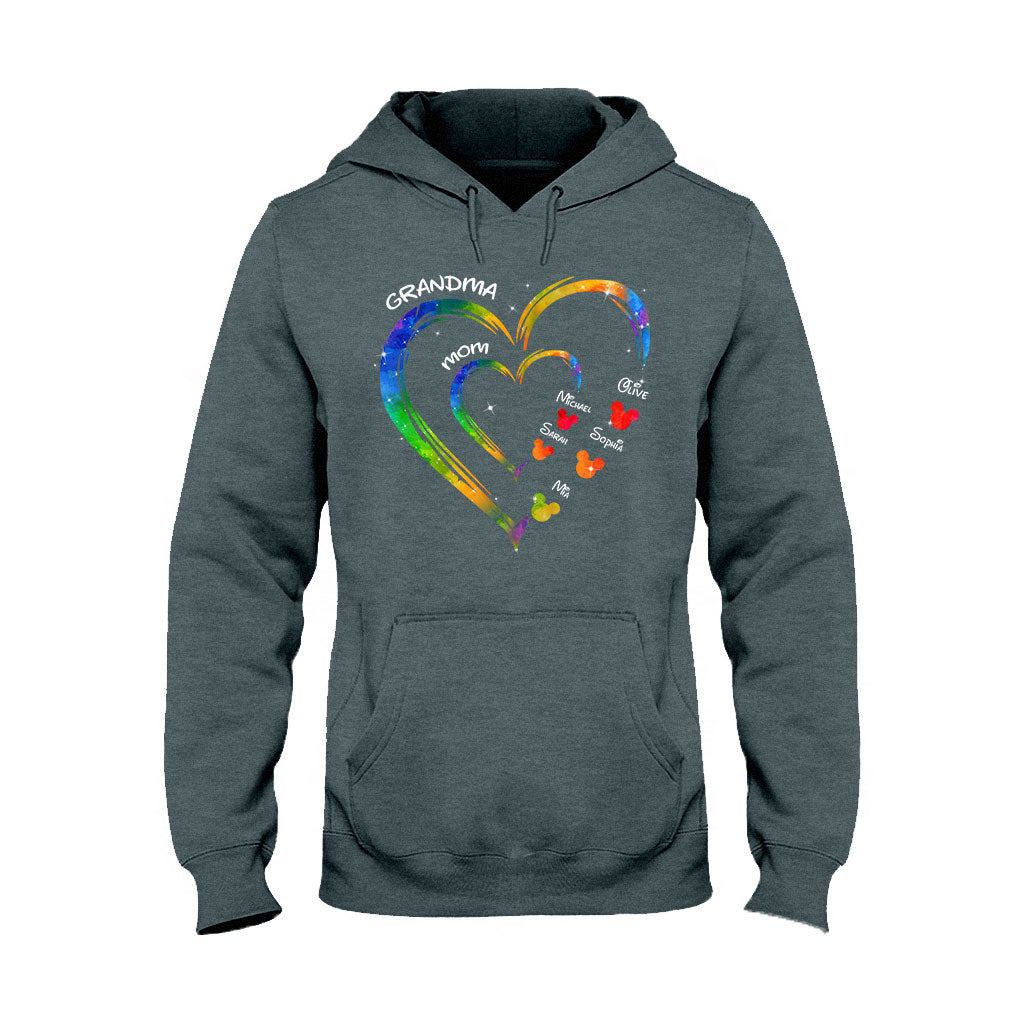 Mom Grandma Love - Personalized Mouse T-shirt And Hoodie