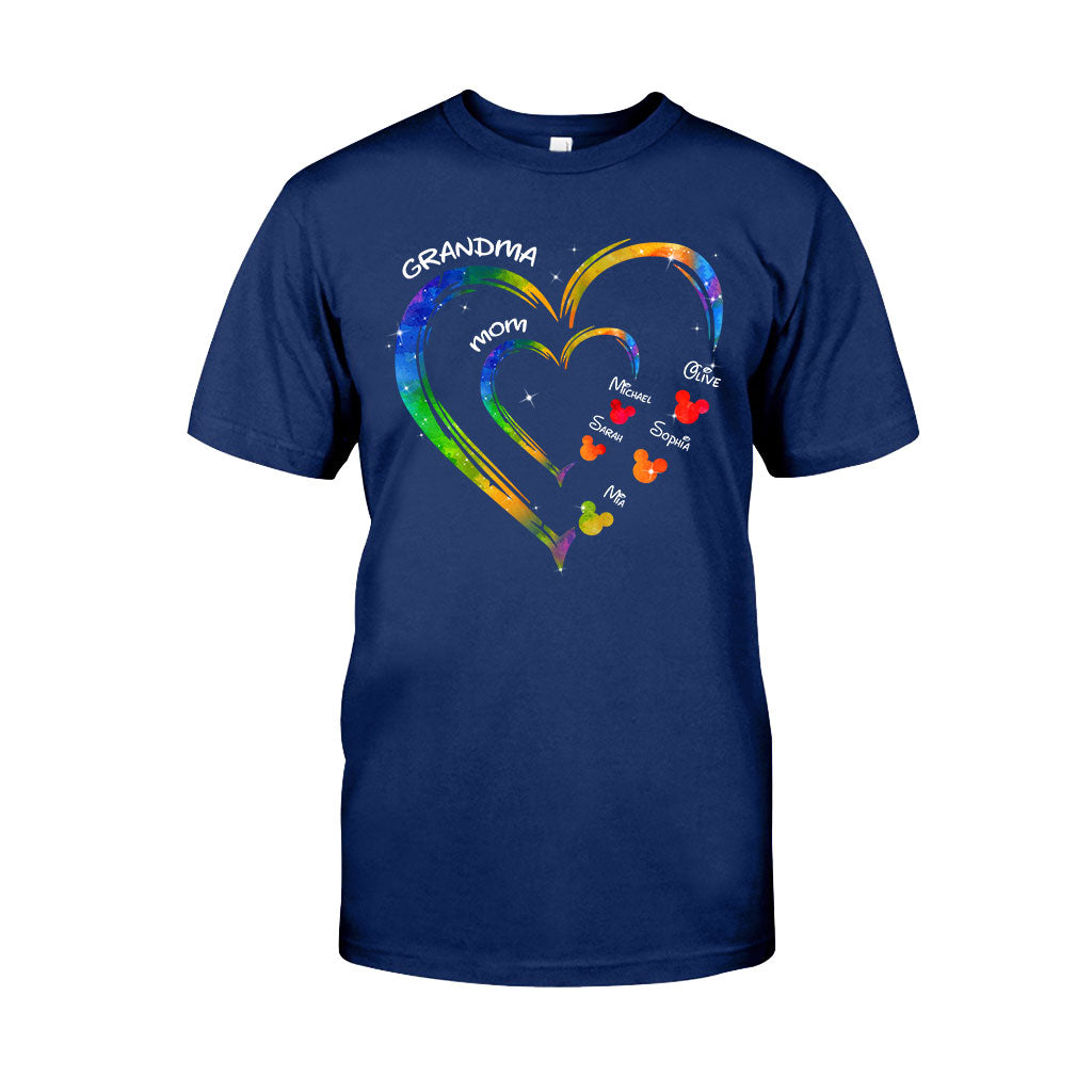 Mom Grandma Love - Personalized Mouse T-shirt And Hoodie