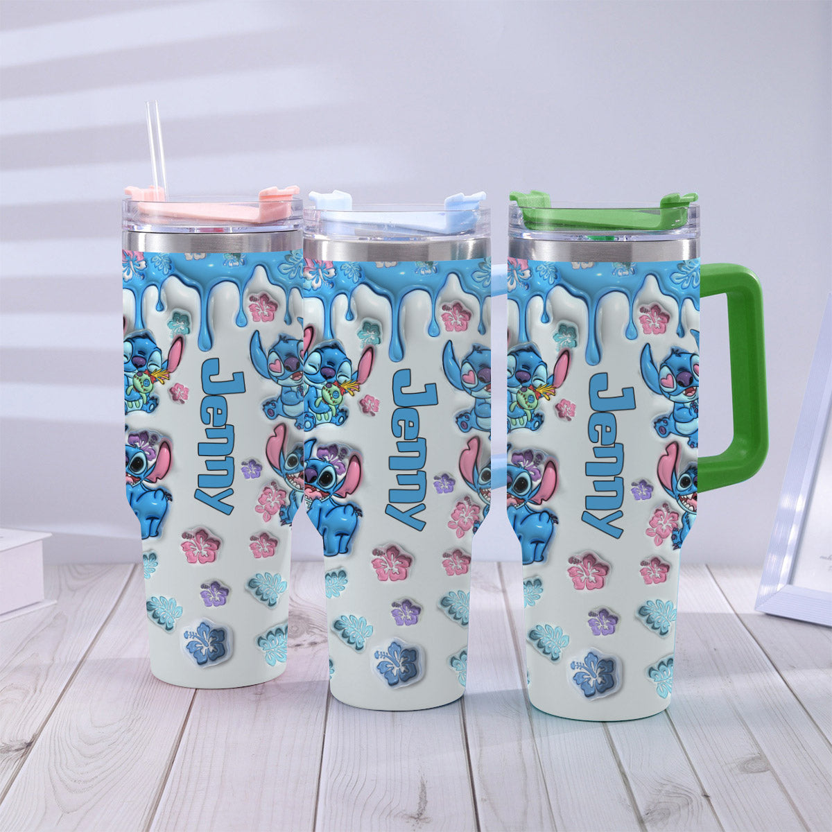 Ohana Means Family - Personalized Ohana Tumbler With Handle