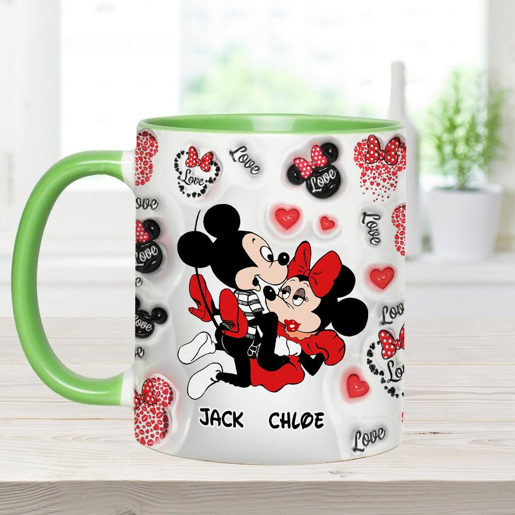 I Love You - Personalized Mouse Accent Mug