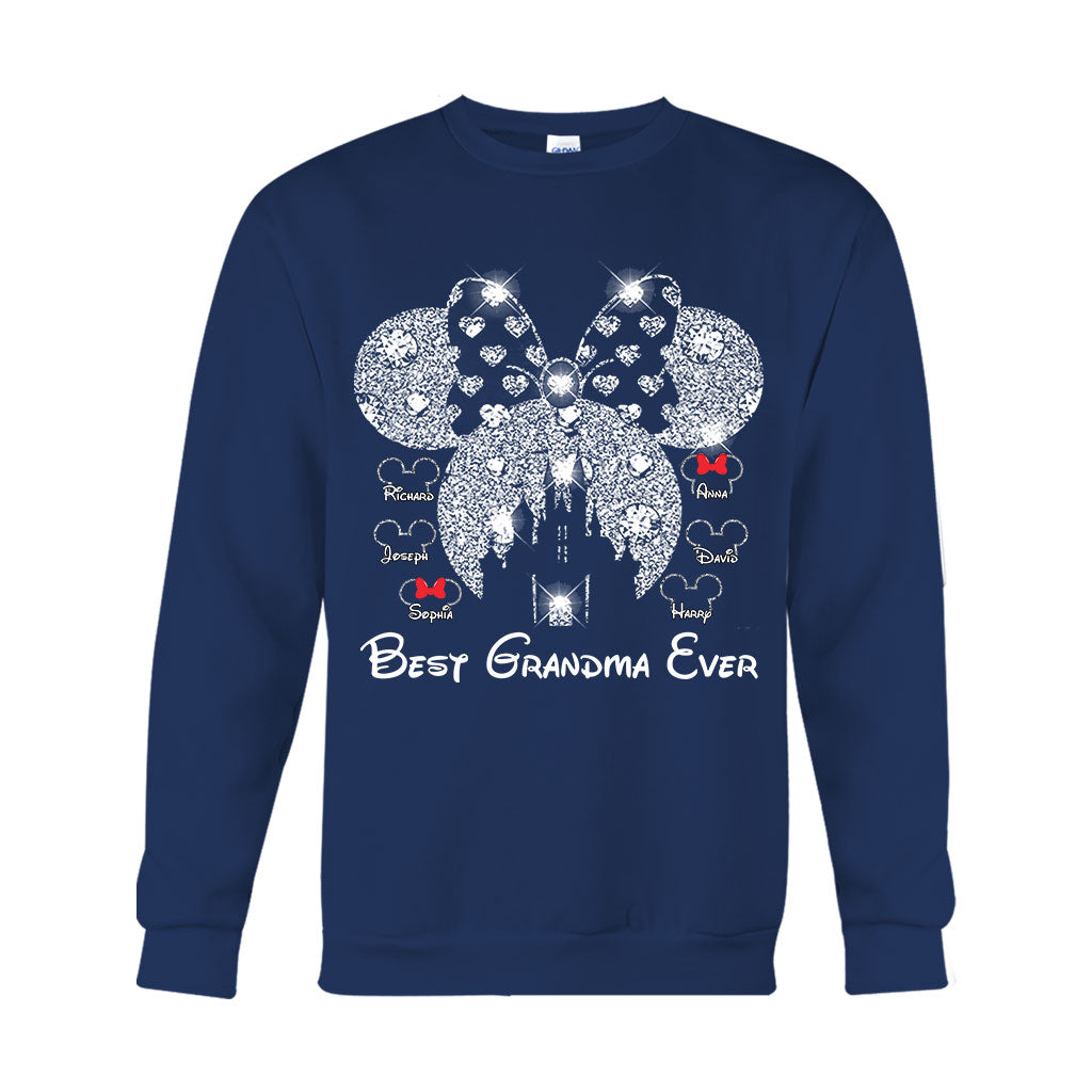 Best Grandma Ever - Personalized Mouse T-shirt And Hoodie