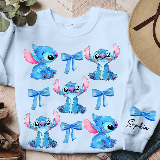 Blue Ohana Coquette - Personalized Ohana All Over Shirt
