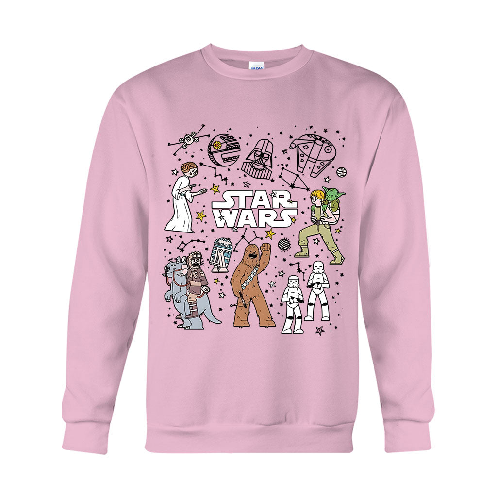 Funny Characters - The Force T-shirt And Hoodie
