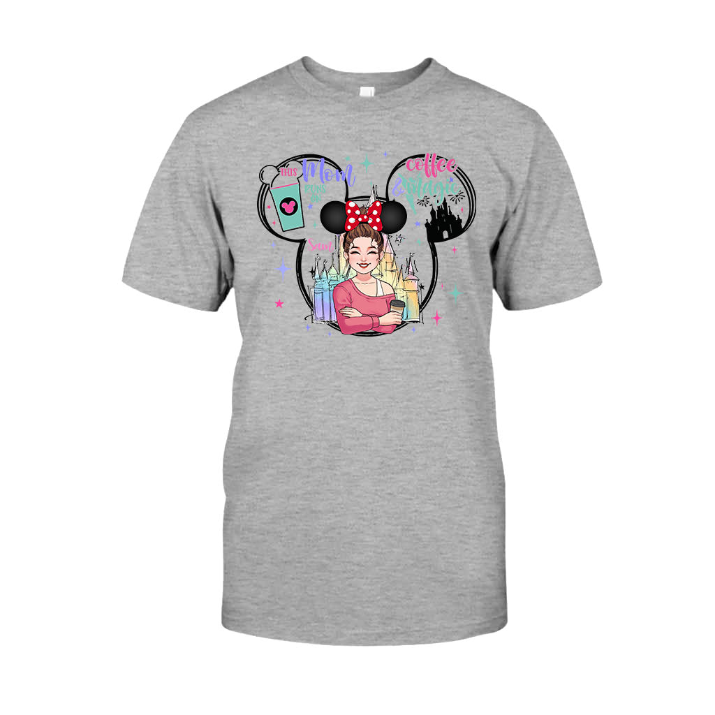This Mom Runs On Coffee Magic - Personalized Mouse T-shirt And Hoodie