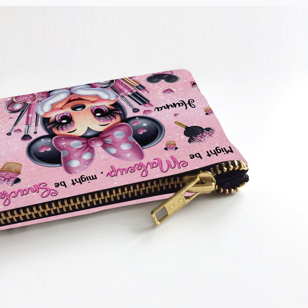 Might Be Makeup Might Be Snacks - Personalized Mouse Pouch