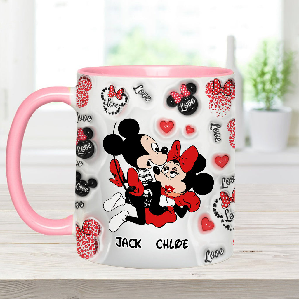 I Love You - Personalized Mouse Accent Mug