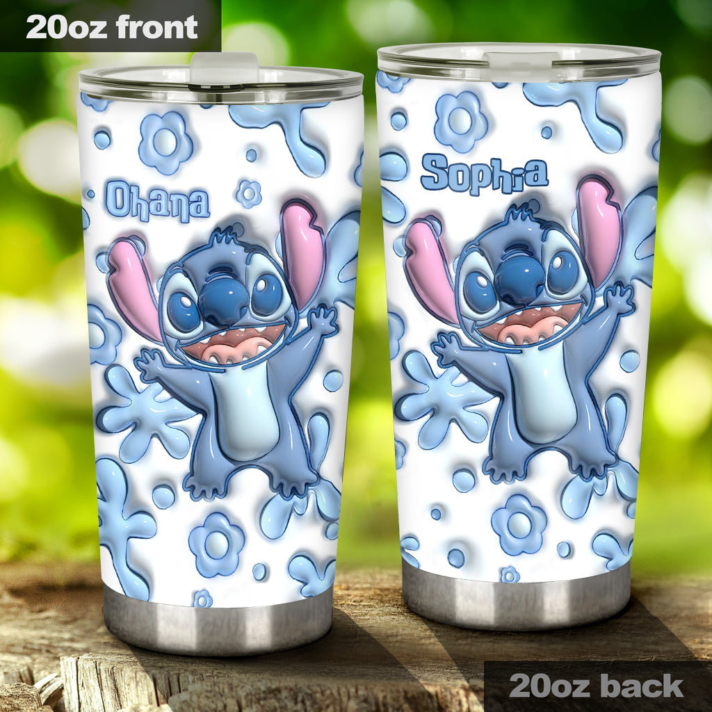 Ohana Blue - Personalized Ohana Tumbler