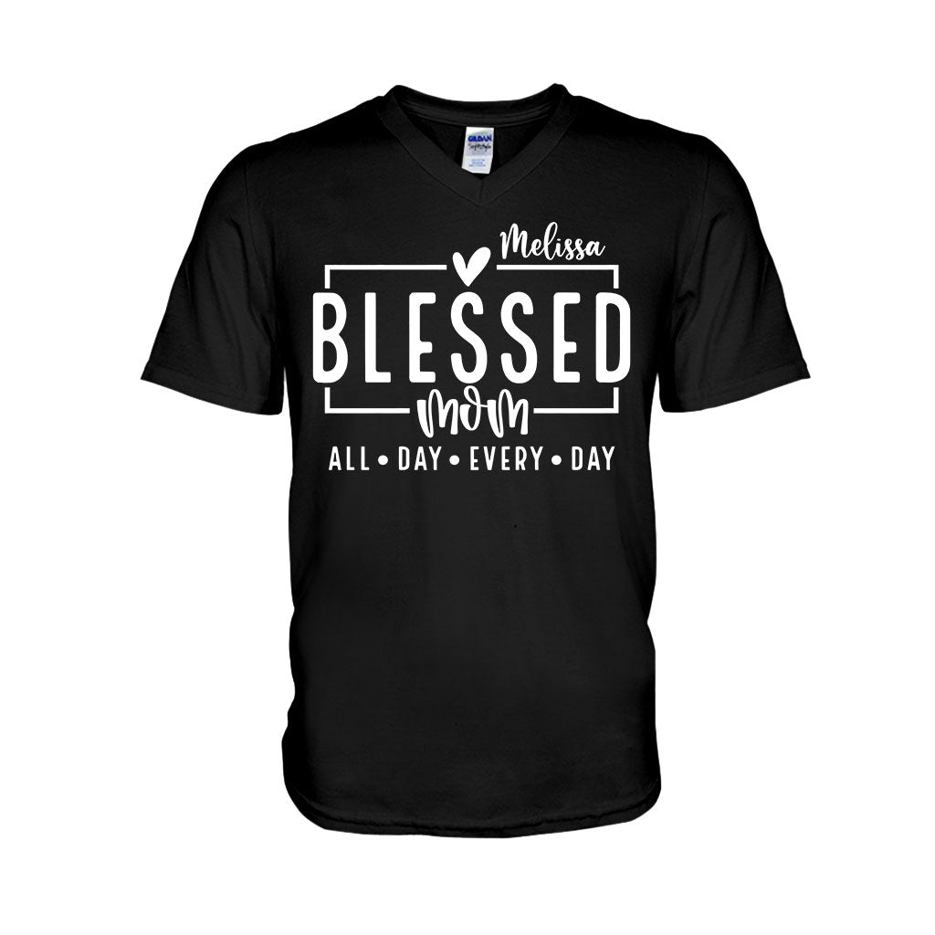 Blessed Mom - Personalized Mother T-shirt And Hoodie