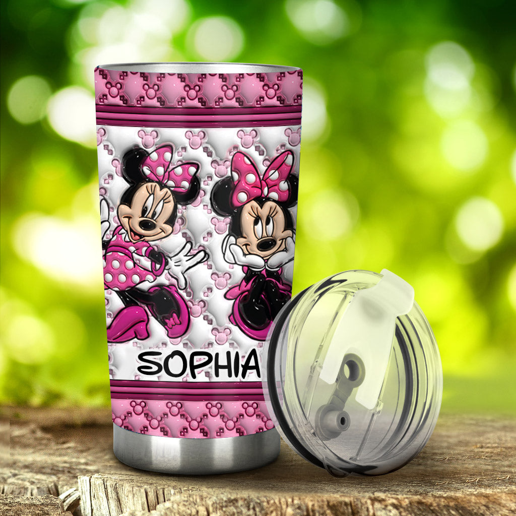 Pink Magic WIth Any Name - Personalized Mouse Tumbler