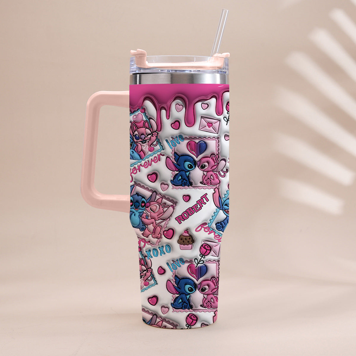 No Returns Or Refund - Personalized Ohana Tumbler With Handle