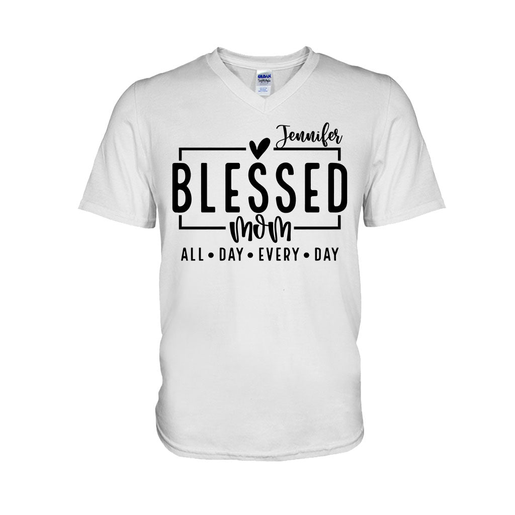 Blessed Mom - Personalized Mother T-shirt And Hoodie