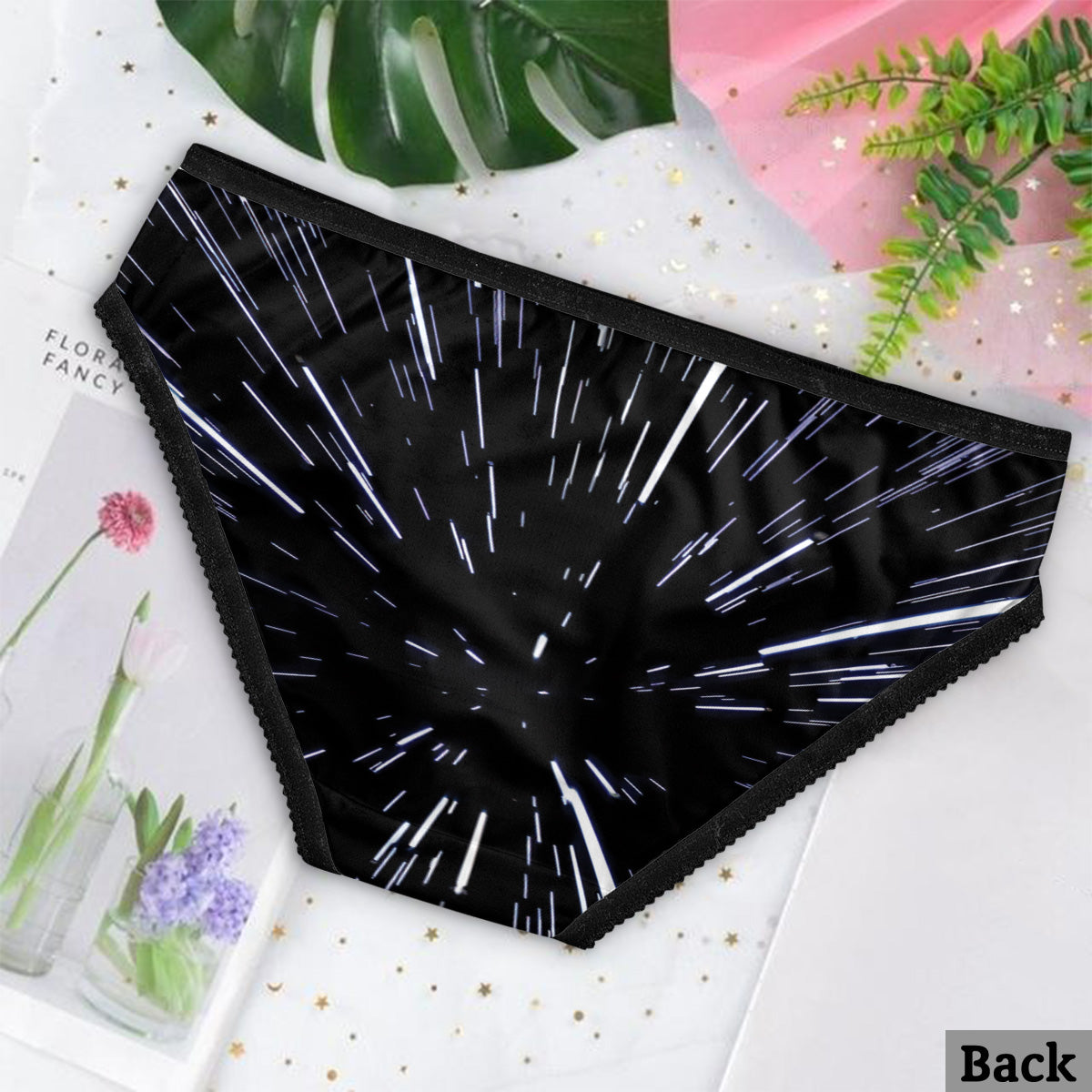 May The Force Be In Me - Personalized The Force Lace Border Women Briefs