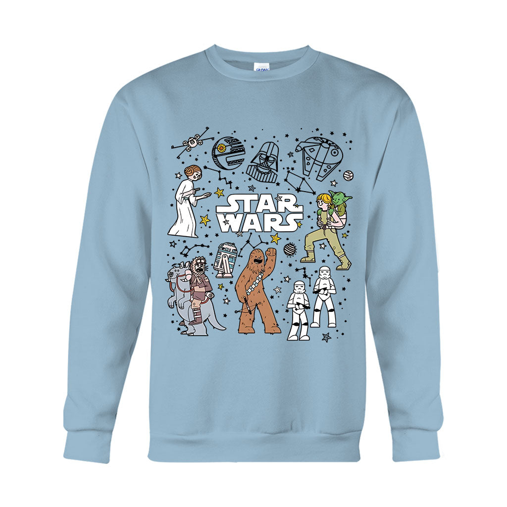 Funny Characters - The Force T-shirt And Hoodie