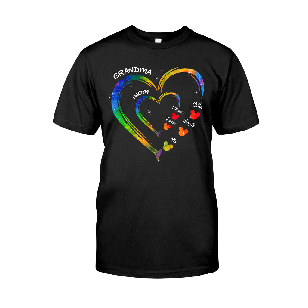Mom Grandma Love - Personalized Mouse T-shirt And Hoodie