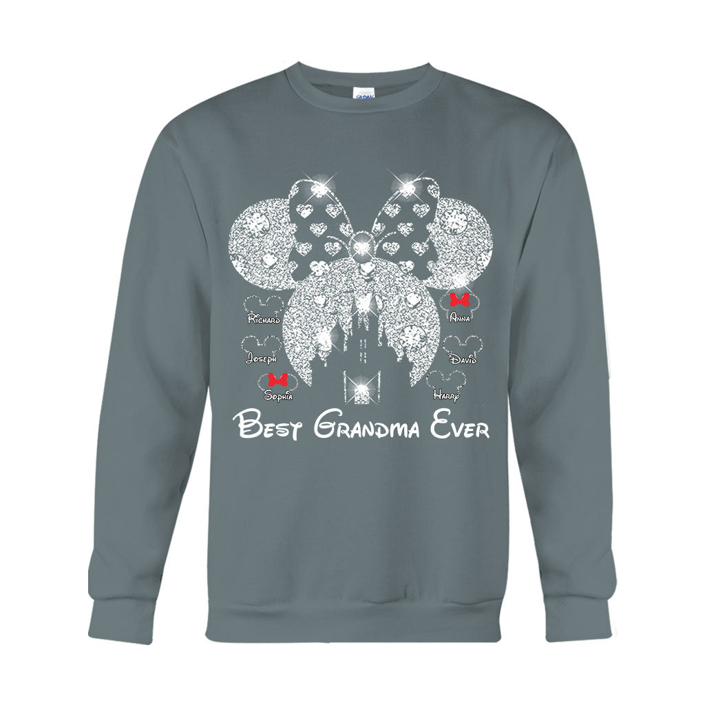 Best Grandma Ever - Personalized Mouse T-shirt And Hoodie