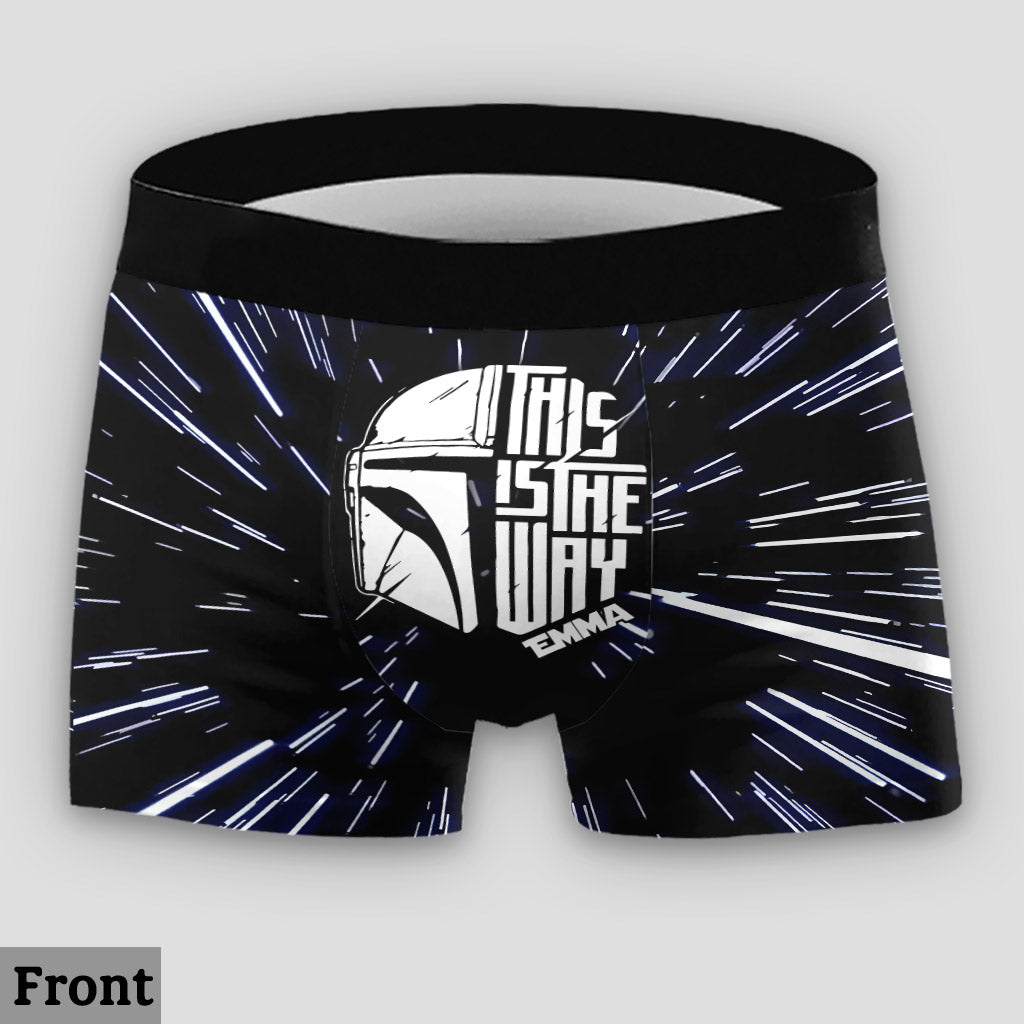This Is The Way - Personalized The Force Lace Border Women Briefs And Men’s Boxer Briefs