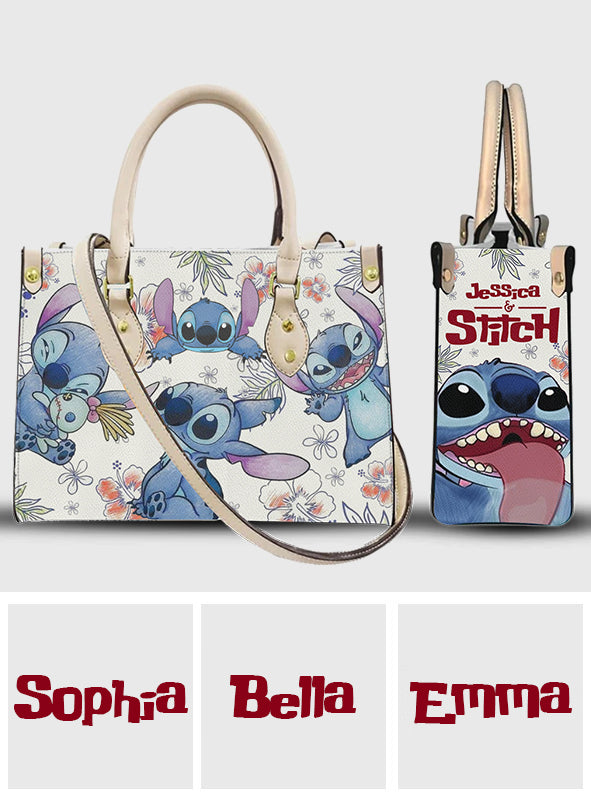 My Blue Dog - Personalized Ohana Leather Handbag