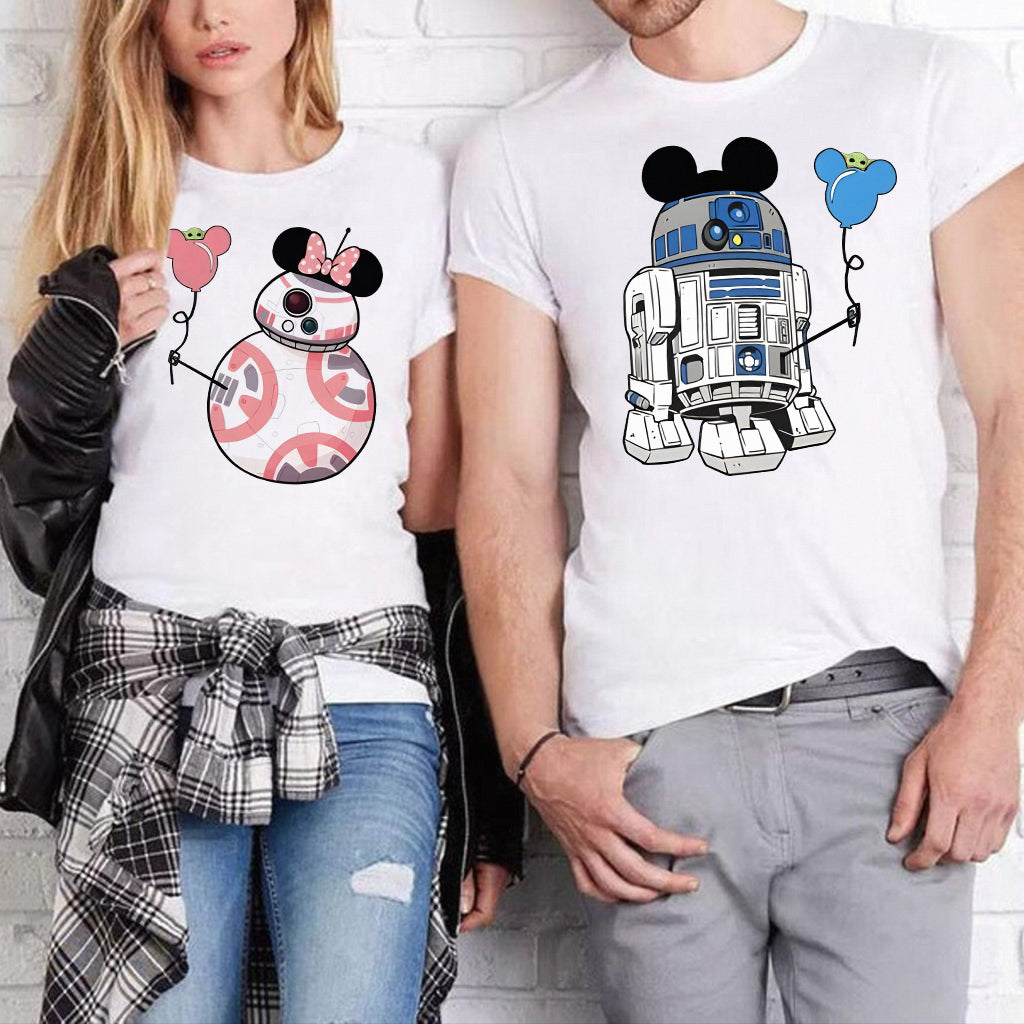 Droid Couple - Personalized The Force T-shirt And Hoodie