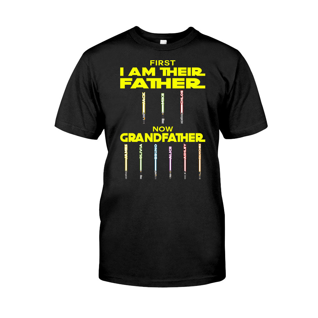 First Father Now Grandfather - Personalized The Force T-shirt And Hoodie