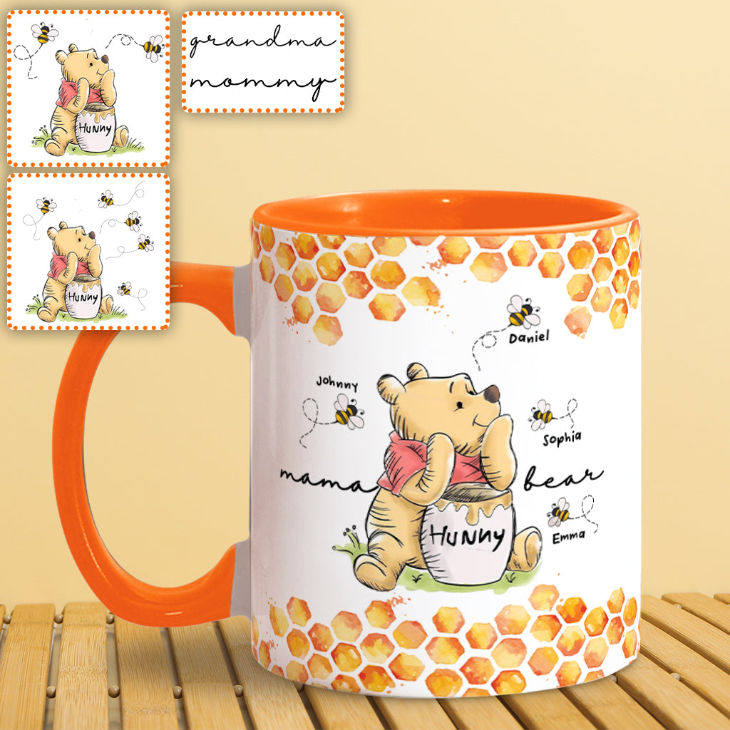 Mama Bear - Personalized Mouse Accent Mug