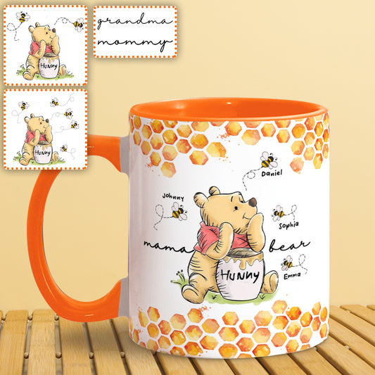 Mama Bear - Personalized Mouse Accent Mug
