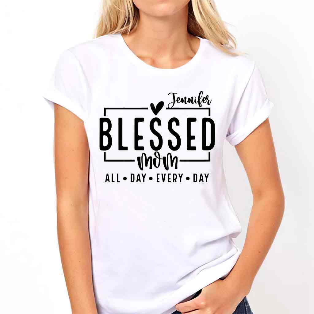 Blessed Mom - Personalized Mother T-shirt And Hoodie