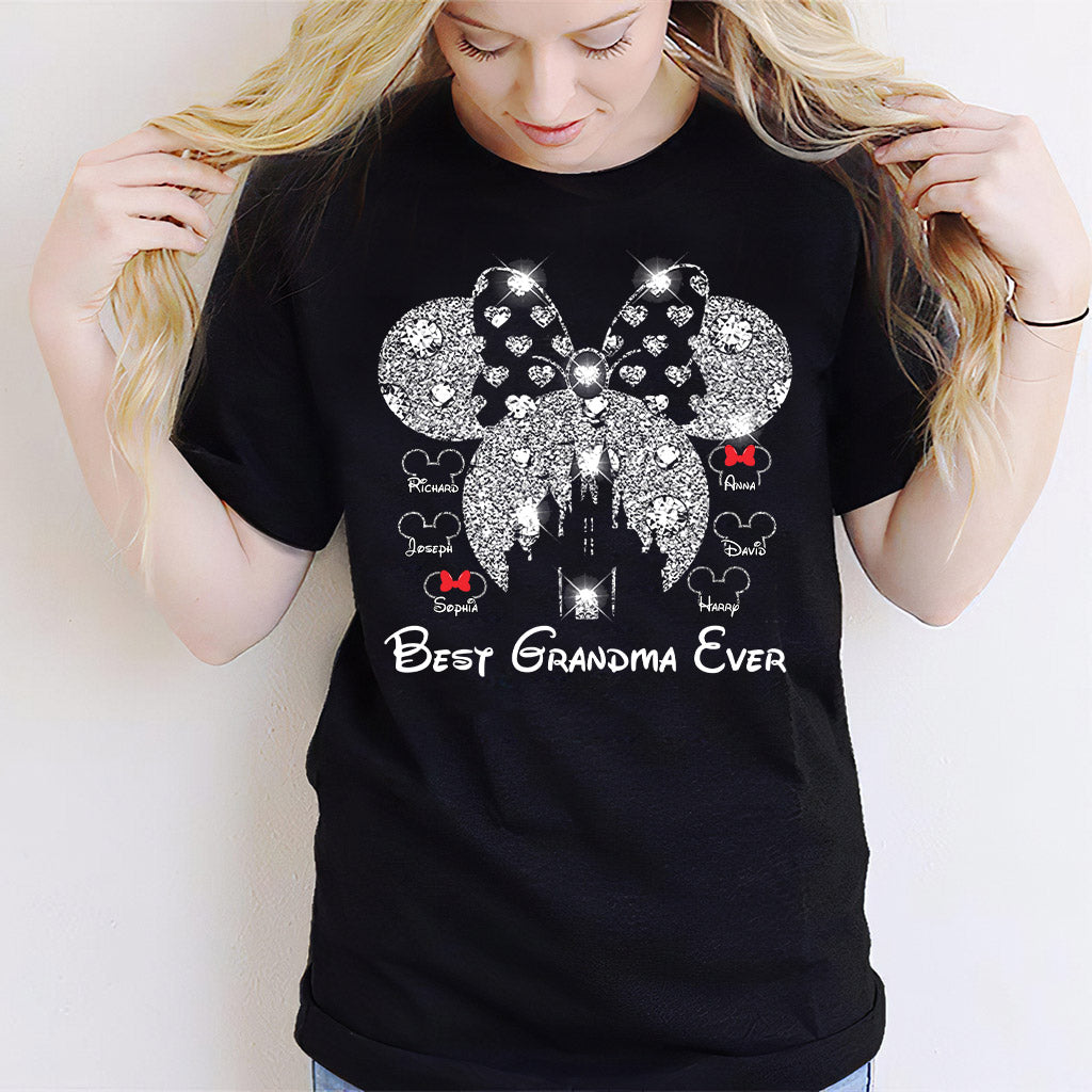 Best Grandma Ever - Personalized Mouse T-shirt And Hoodie