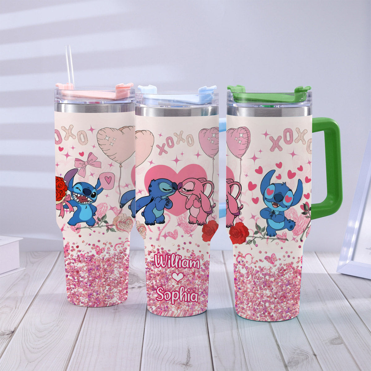 Cupid Vibes - Personalized Ohana Tumbler With Handle