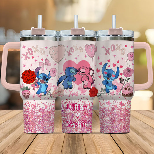 Cupid Vibes - Personalized Ohana Tumbler With Handle