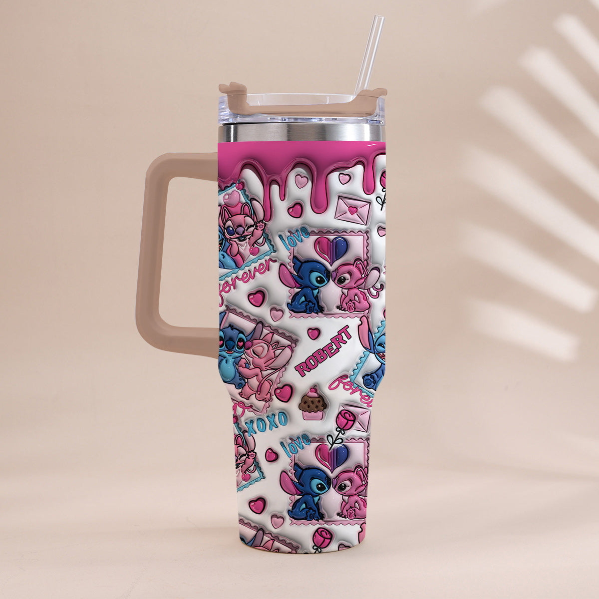 No Returns Or Refund - Personalized Ohana Tumbler With Handle