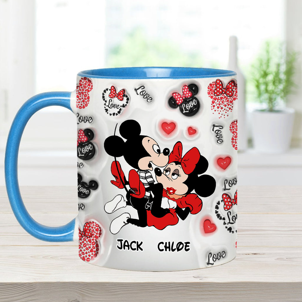 I Love You - Personalized Mouse Accent Mug