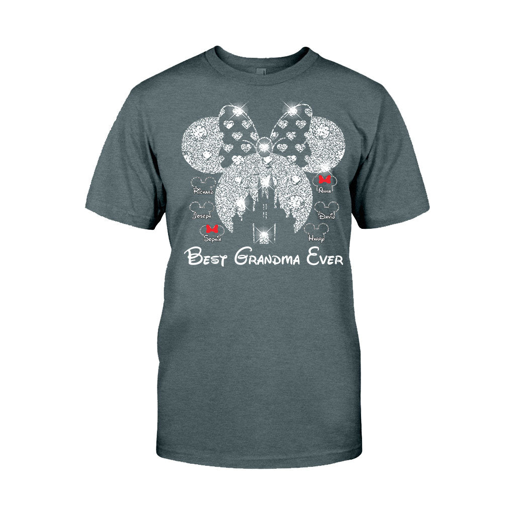 Best Grandma Ever - Personalized Mouse T-shirt And Hoodie
