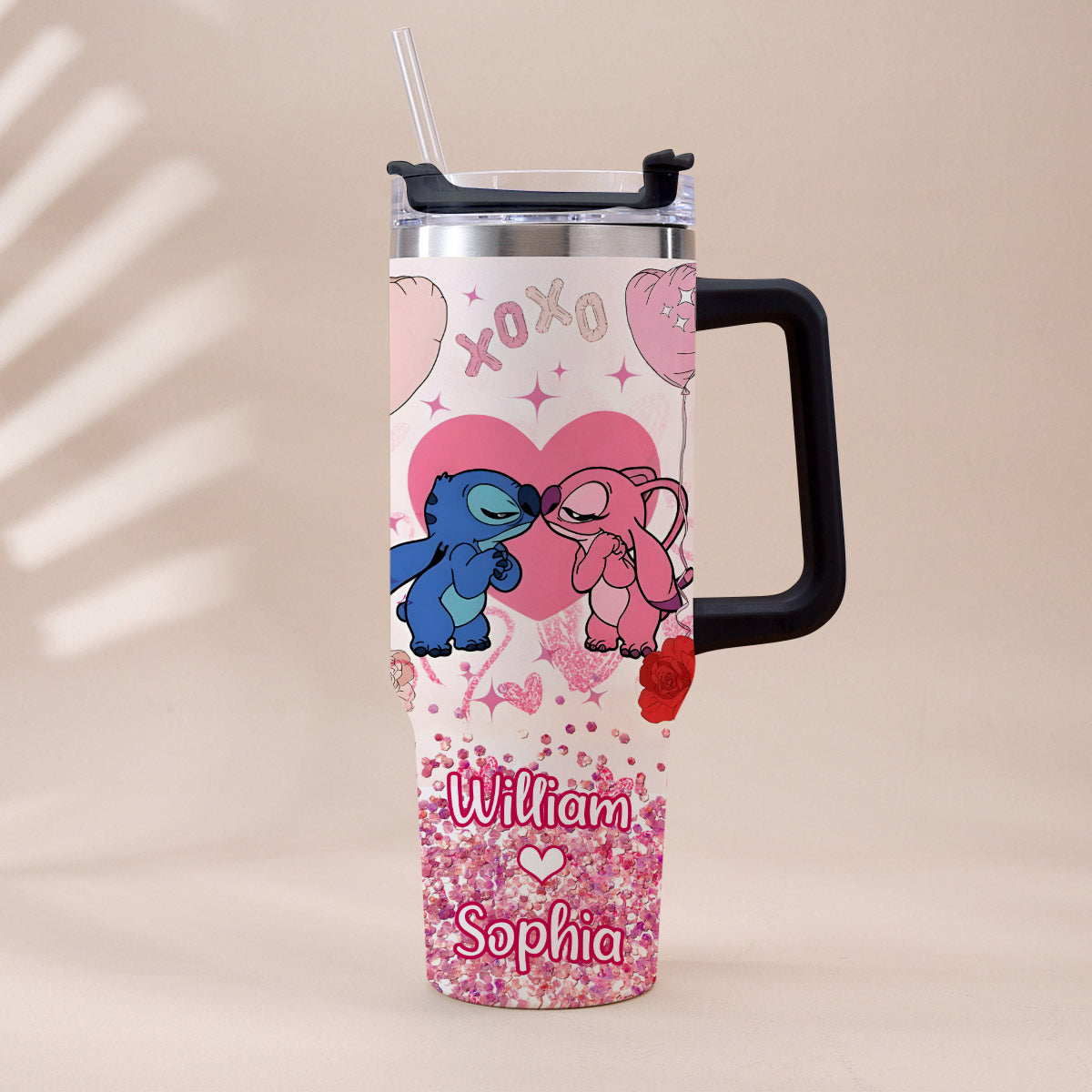 Cupid Vibes - Personalized Ohana Tumbler With Handle