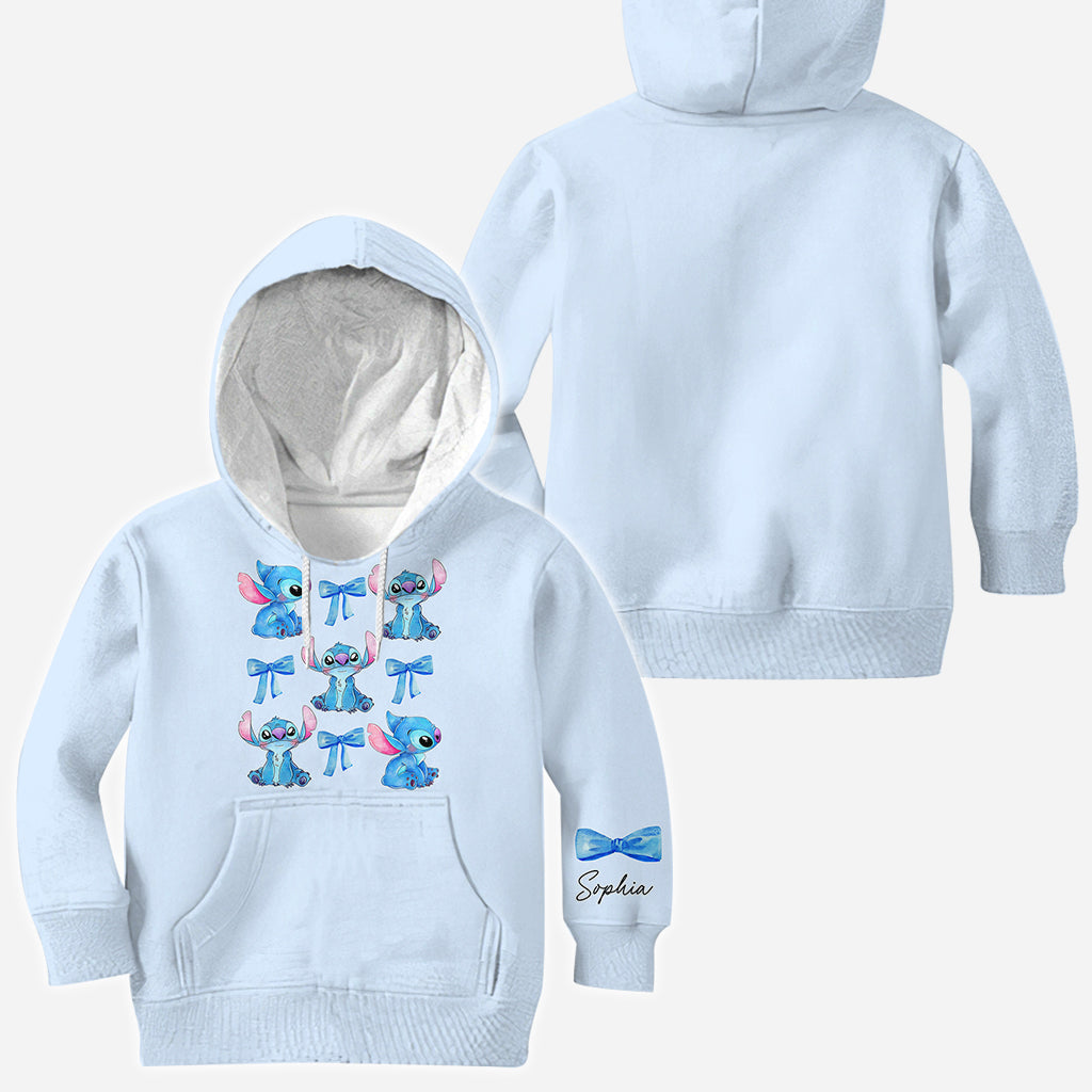 Blue Ohana Coquette - Personalized Ohana All Over Shirt