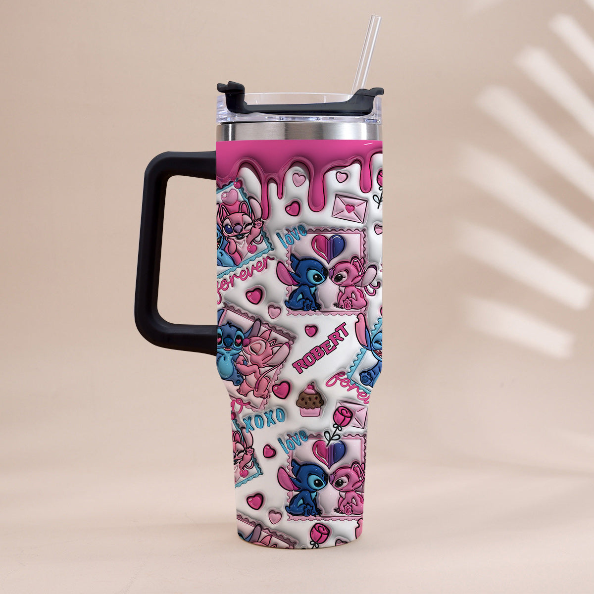 No Returns Or Refund - Personalized Ohana Tumbler With Handle