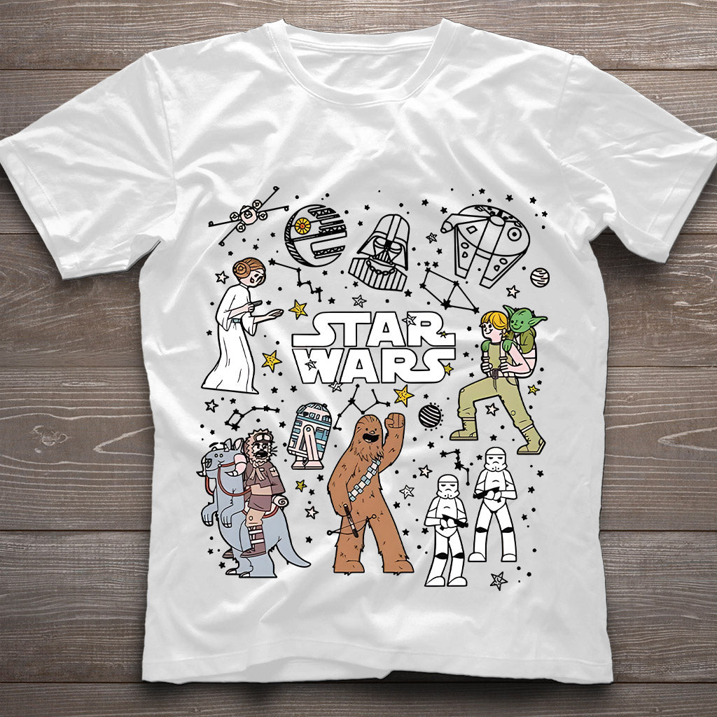 Funny Characters - The Force T-shirt And Hoodie