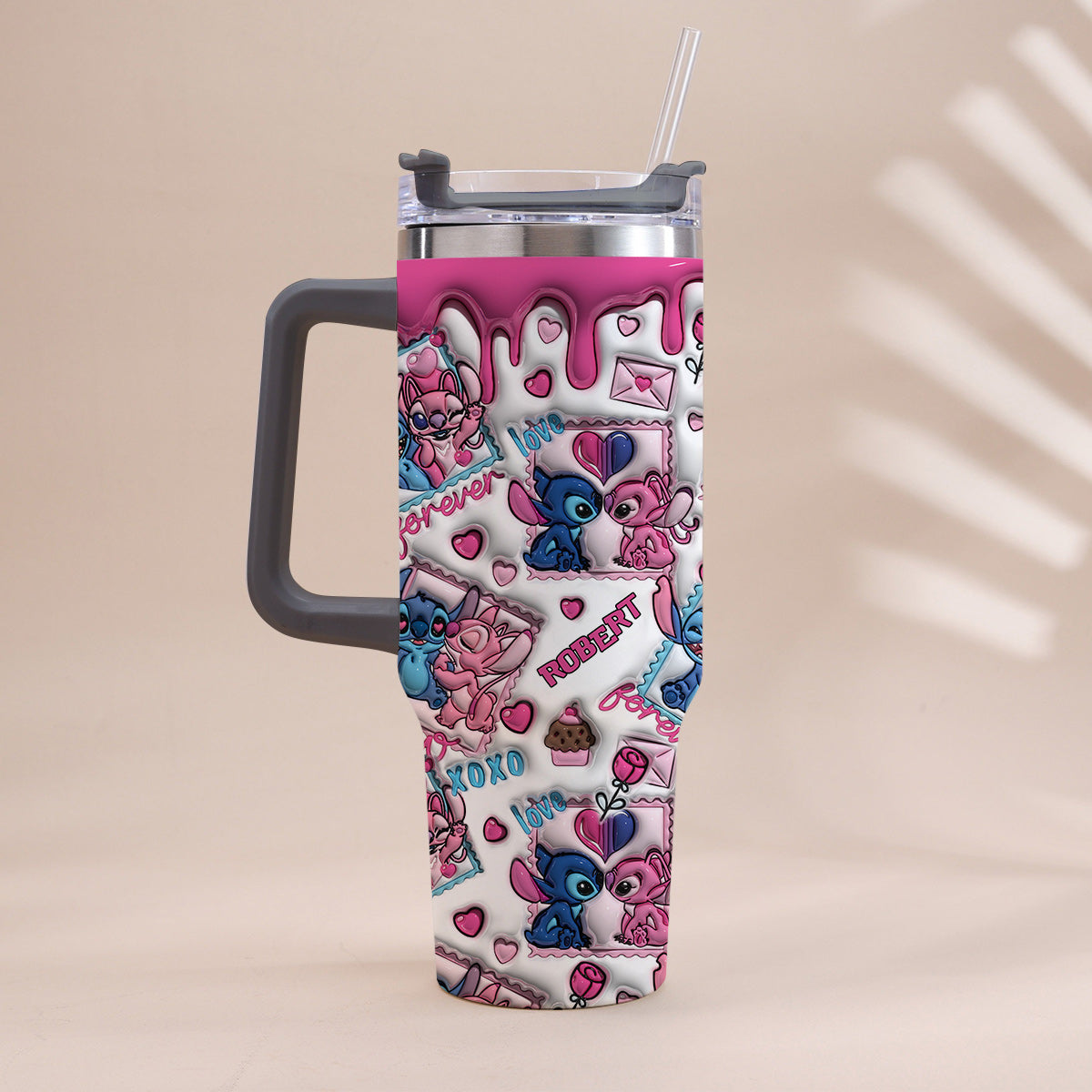 No Returns Or Refund - Personalized Ohana Tumbler With Handle