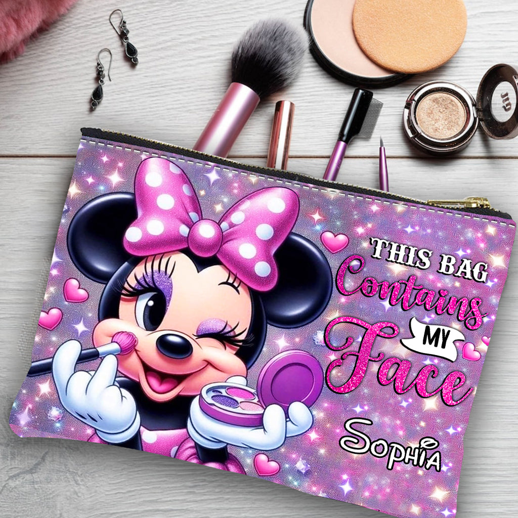 This Bag Contains My Face - Personalized Mouse Pouch