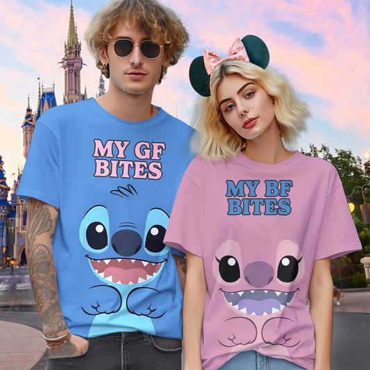 My BF/ GF Bites - Personalized Ohana All Over Shirt