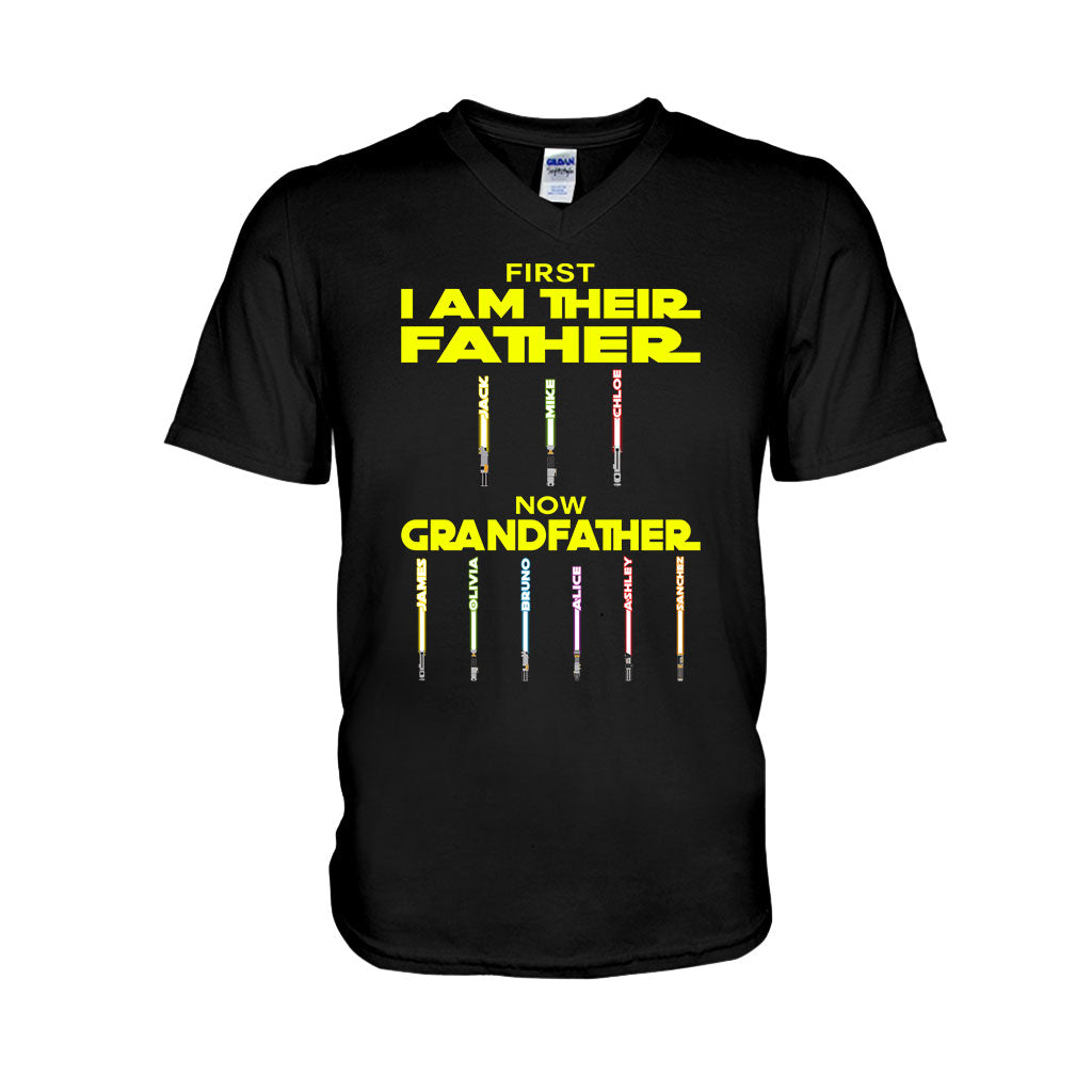 First Father Now Grandfather - Personalized The Force T-shirt And Hoodie
