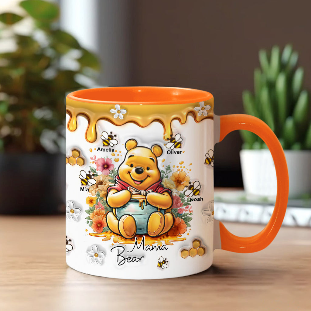 Mama Bear - Personalized Mouse Accent Mug