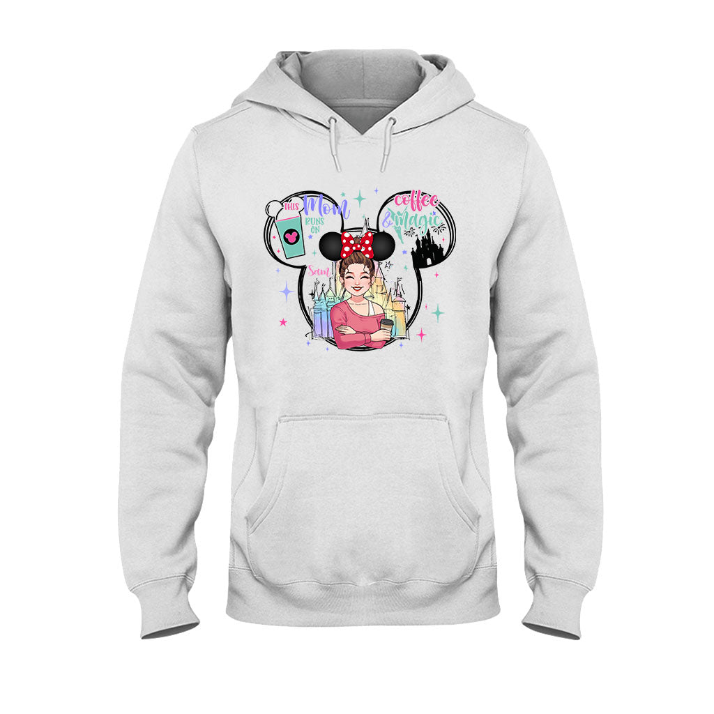 This Mom Runs On Coffee Magic - Personalized Mouse T-shirt And Hoodie