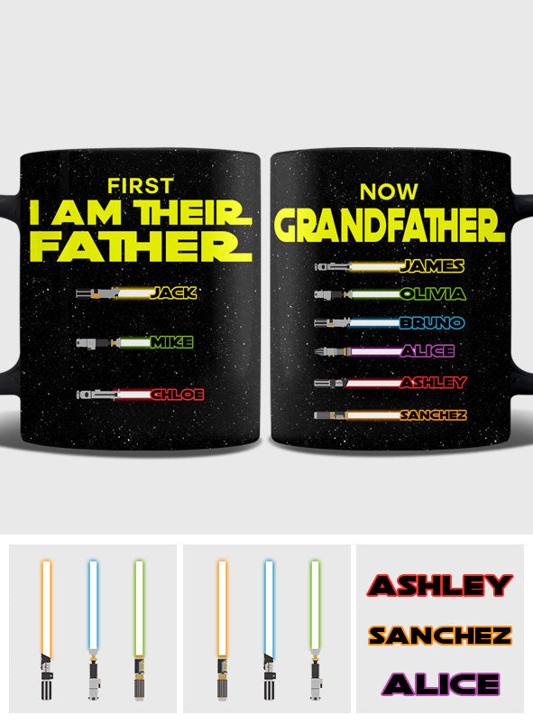 First Father Now Grandfather - Personalized The Force Mug