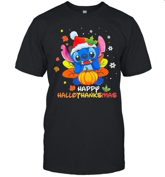 Happy Hallothanksmas Ohana T-shirt and Hoodie 0823