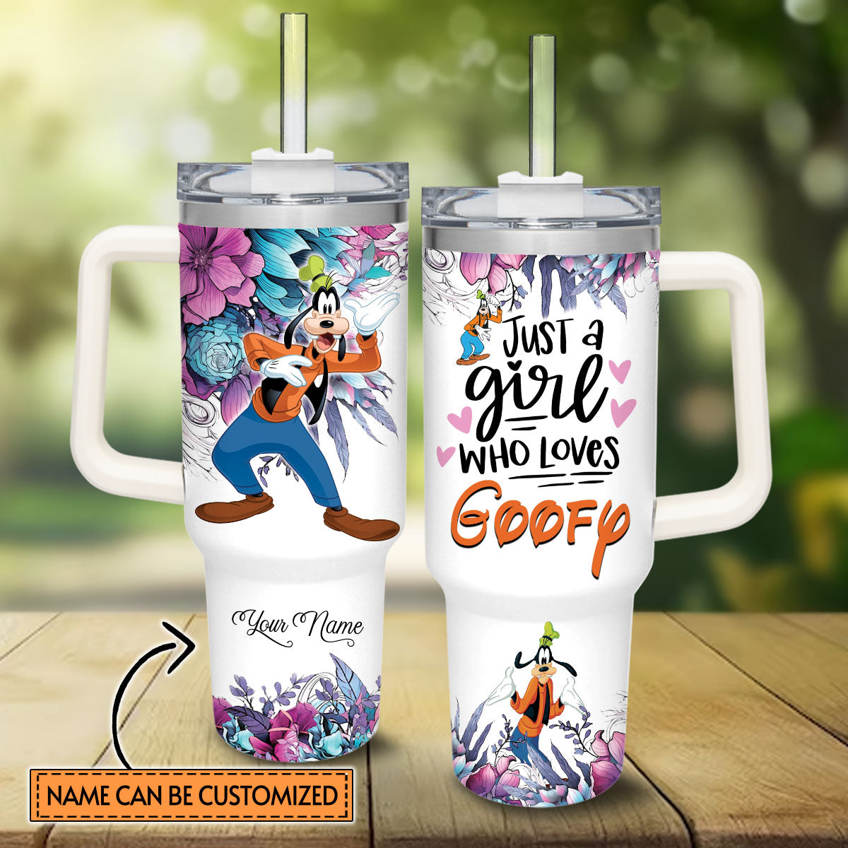 Just A Girl Who Loves Personalized Mouse Tumbler With Handle 0224