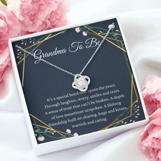 Grandma To Be Special Bond Gift For Grandmother To Be New Grandma Gift - Grandma Love Knot Necklace 0921